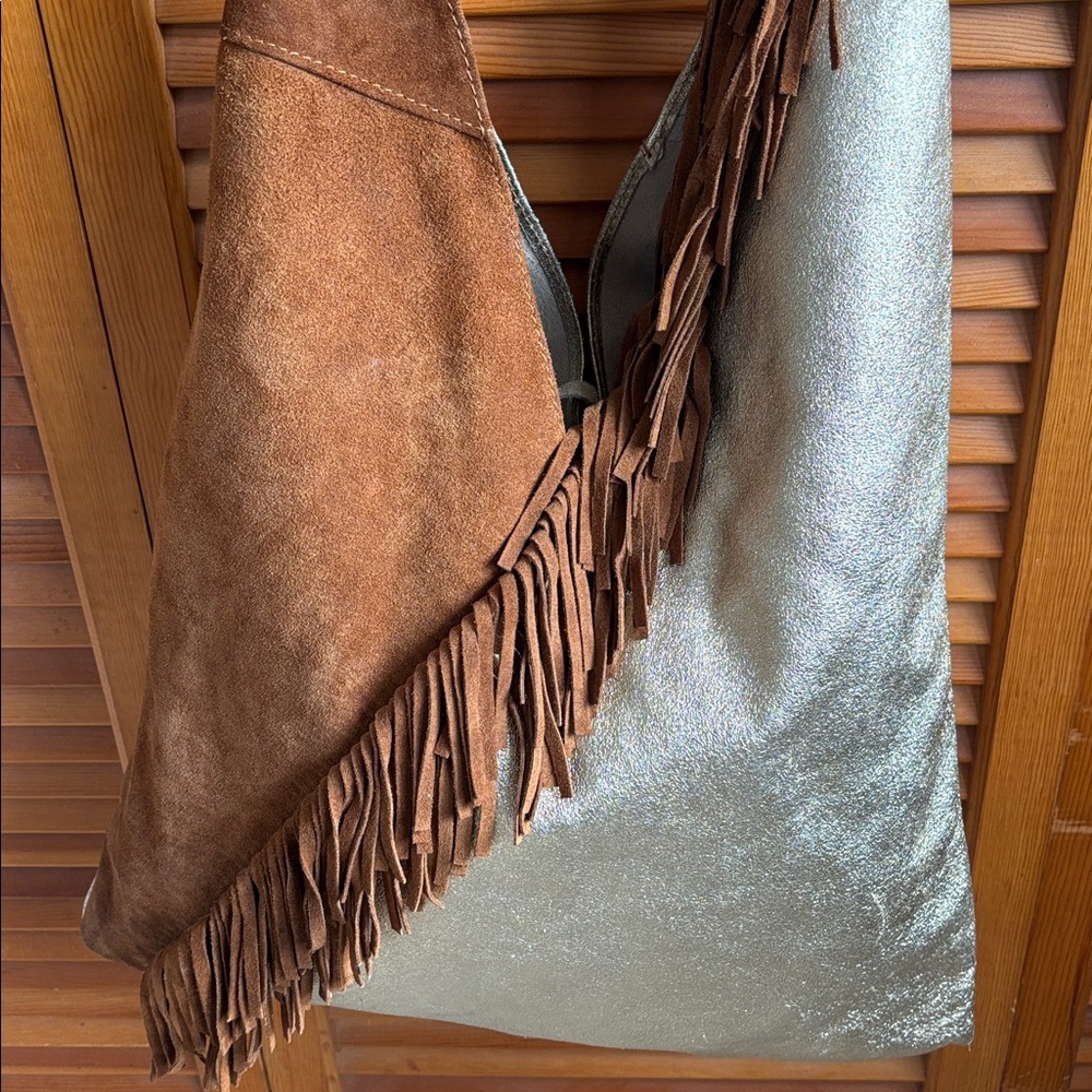 Borse In Pelle Western Fringe Leather Bohemian Shoulder Bag - Picture 4 of 15